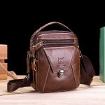 LUKZIJAES Genuine Leather Shoulder Bag Men Messenger Handbag Sling Crossbody Bag for Business Everyday Casual Travel - Image 7